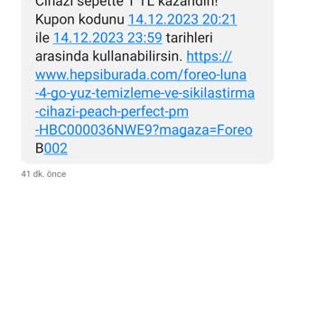 Foreo Hepsiburada Bil Kazan 1 TL