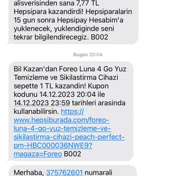 Foreo Hepsiburada Bil Kazan 1 TL Kuponu Aktif Etmiyor