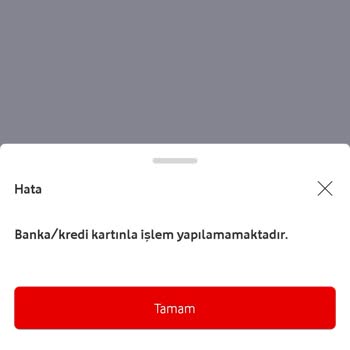 Vodafone Pay Bakiye Yükleyememe, Kart Ekleyememe Sorunu