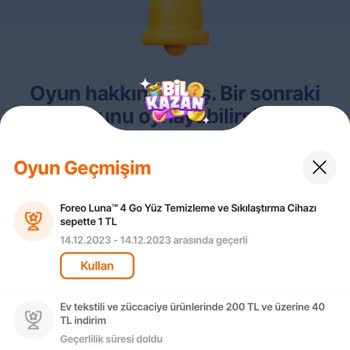 Foreo Hepsiburada'nın Bil Kazan Oyununda Kazanmış Olduğum Ürünü Göndermemesi