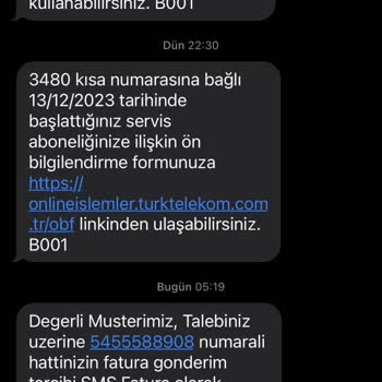 Türk Telekom Sahte Link Üzerinden İzinsiz Hizmet Üyeliği