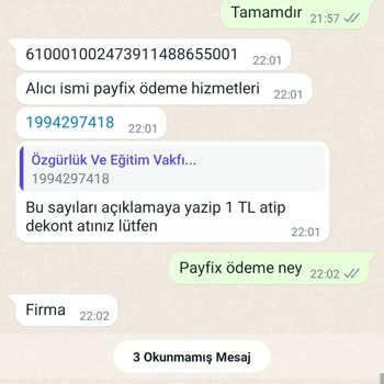Özgürlük ve Eğitim Vakfı (Burs Başvuru) Burs Başvurusunda Şüpheli Talep