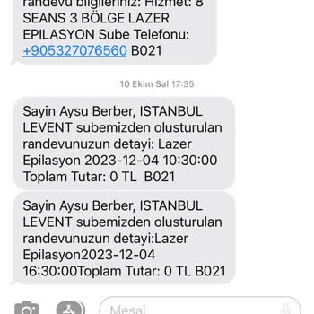 Dilan Polat Estetik Ünlü Güzellik Salonunun Randevu İptali Ve Ücret İadesi Talebi