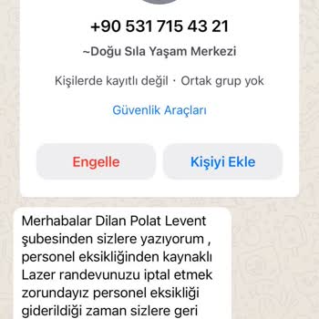 Dilan Polat Estetik Ünlü Güzellik Salonunun Randevu İptali Ve Ücret İadesi Talebi