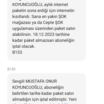 Şok Net Şok İnternet Mağdurluğu