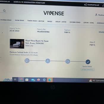 Vivense Yanlış Ürün Teslimatı