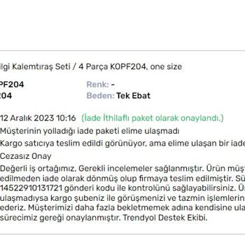 Sürat Kargo Trendyol Gönderilerini Teslim Edemiyor
