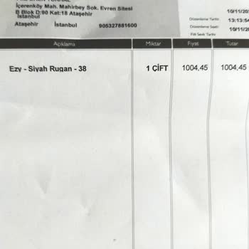 Ece'nin Butiği Ayakkabının Ölçüleri Farklı