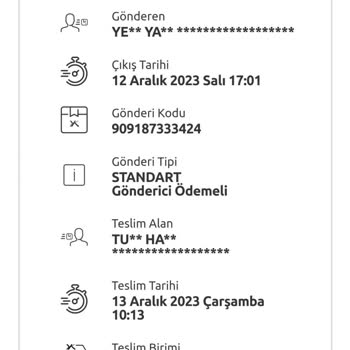 Yurtiçi Kargo Kargo Ulaşılmadı Bana Teslim Edildi Diye Kapatılmış