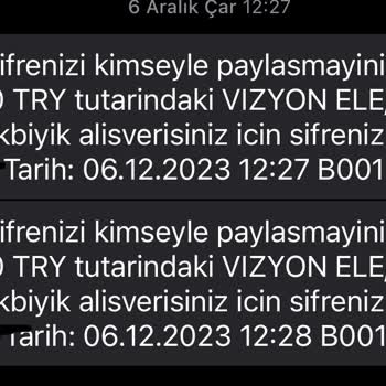 Vizyon Elektronik Para Yanlış Çekim Şoku! Acil İade Talebi