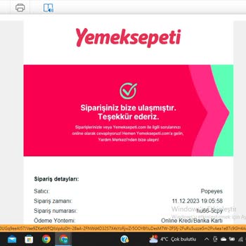 Popeyes Geç Gelmesi, Ürünü Kurye Teslim Etmeden Gitti