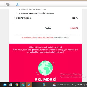 Popeyes Geç Gelmesi, Ürünü Kurye Teslim Etmeden Gitti