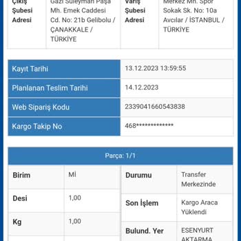 Sürat Kargo Özellikle Denizköşkler Şubesi Kargo Teslim Etmiyor