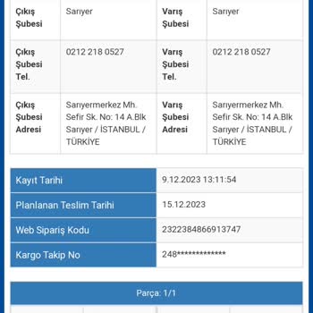 Denizköşkler Sürat Kargo Şubesi Dağıtıma Çıkmıyor