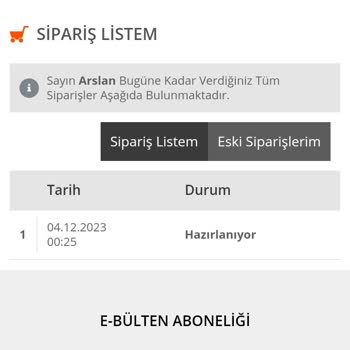 İsem Kitap Satın Alınan Ürünün Kargo Yapılmaması