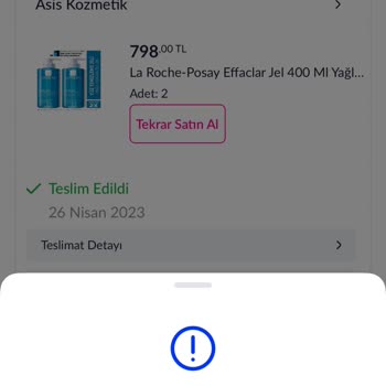 Asis Kozmetik, Pazarama Sitesinden Aldığım Ürün