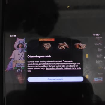 PUBG (Pubgmobile.com) Ödeme Başarısız Oldu Hatası