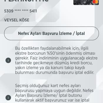 @Ziraat Bankası Nefes Ayları Sorunu