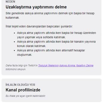 Twitch Haksız Yere Süresiz Ban Atıldı