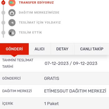 Kargom Sende Ürünümü Daha Gelmedi