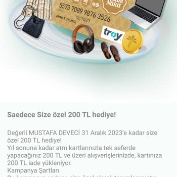 Kuveyt Türk 31 Aralık A Kadar 200₺ Üstü Alışverişe 200₺ Kampanyası
