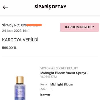 Victoria's Secret'ın Kargo Üzerine Sorumsuzluğu