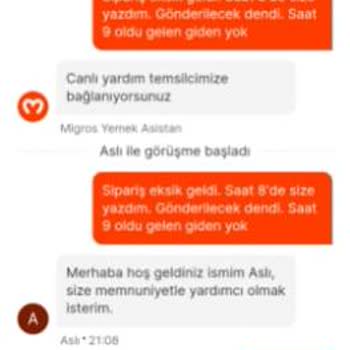 Burger King Güzelyalı Mah. Eksik Ürün Ve Yalan Beyan