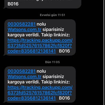 Watsons Siparişim Teslim Edilmiyor