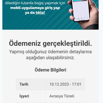 Avrasya Tüneli Ödeme Yapıldığı Halde Ödeme Sorunu