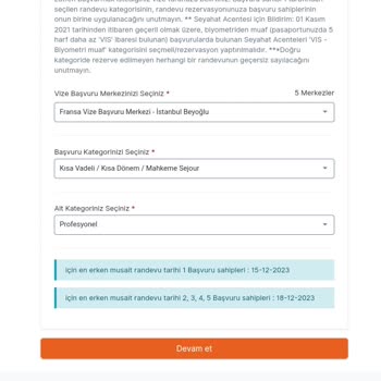 VFS Global Yanlış Randevu Verildi
