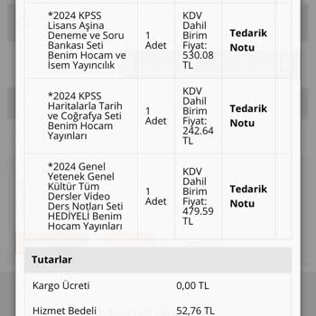 İsem Kitap Siparişlerimin Teslim Edilmemesi
