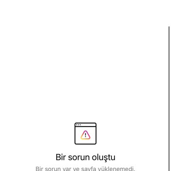 Instagram Bir Sorun Oluştu Hatası!