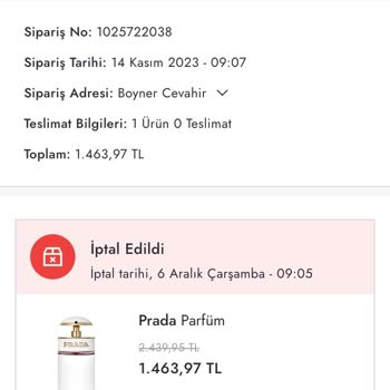 Boyner Gönderilmeyen Ürün Mağduriyeti