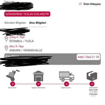Horoz Lojistik Teslim Edilmiş Olarak Gözüken Kayıp Paketler.