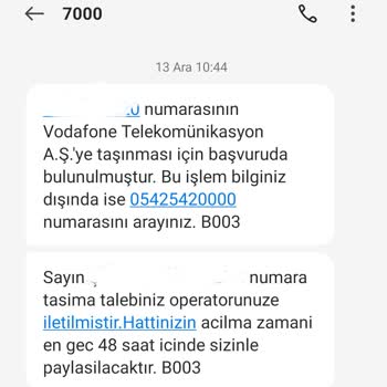 Vodafone Hattım Aktif Edilmedi
