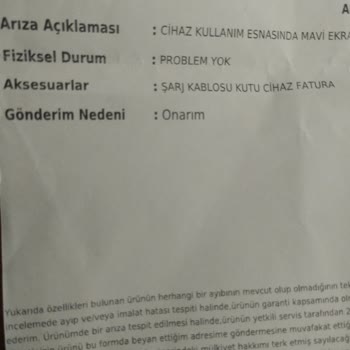 Teknosa Bilgisayarım Hakkında Sorunlar