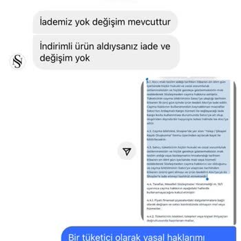 Sevanna Butikten Shopier Üzerinden Aldığım Ürünü İade Edememe