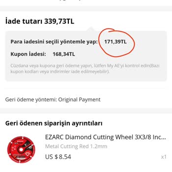 Akbank İptal Edilen Sipariş Ücreti İadesi