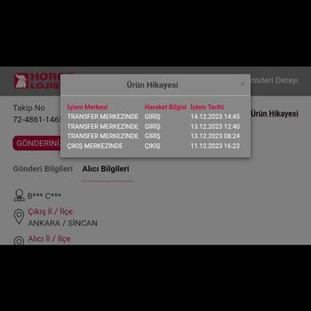 Horoz Lojistik Teslimat İçin Dağıtıma Çıkmıyor.