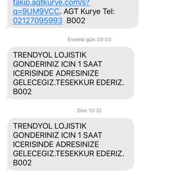 AGT Kurye (aynigunteslim.com) 15 Gündür Gelmeyen Kargo Ve İlgisizlik