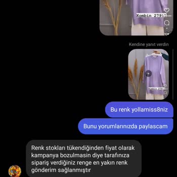 Moda Günce (İnstagram) Renk Hatası Ve Müşteri Memnuniyetsizliği