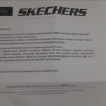 Skechers 1 Ay İçinde Oluşan Ayakkabı Yırtığı