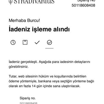 Stradivarius İndirimden Aldığım Siparişin İadeye Düşmesi!