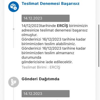 MNG Kargo'nun Adrese Uğramadan Adreste Bulamadık Diye Siteye İletmesi