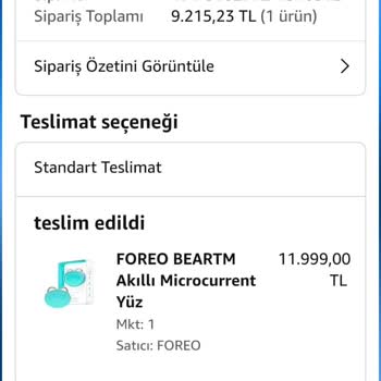 Amazon Foreo Tarafından Yanlış Ürün Gönderilerek Mağdur Edildim