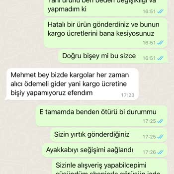 Lacossosman55 (Instagram) Ürün Değişiminde Yaşanan Sorunlar