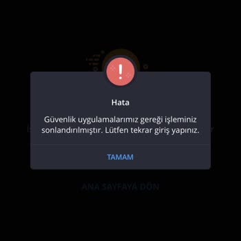 İşCep Uygulaması '' Güvenlik Uygulamaları Hatası ''