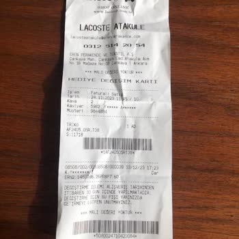 Lacoste Aynı Ürünün Renk Ve Beden Değişimine 1200 TL Fark İstiyor