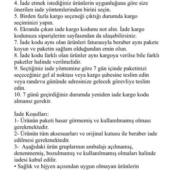Trendyol İade Kabul Etmiyor