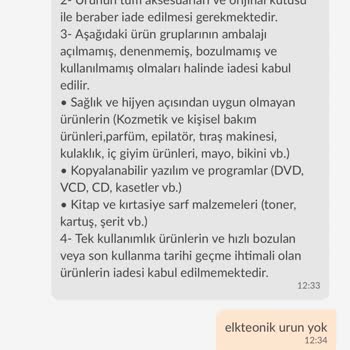 Trendyol İade Kabul Etmiyor